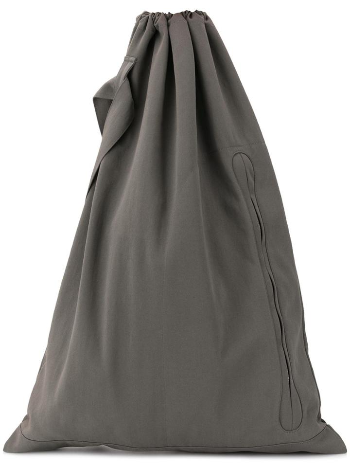Kiko Kostadinov Oversized Drawstring Bag - Grey