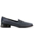 Krizia Vintage Square Toe Loafers - Blue