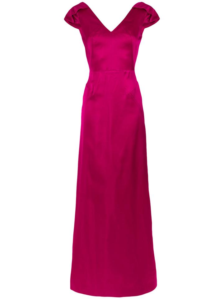 Tufi Duek Panelled V-neck Gown - Unavailable