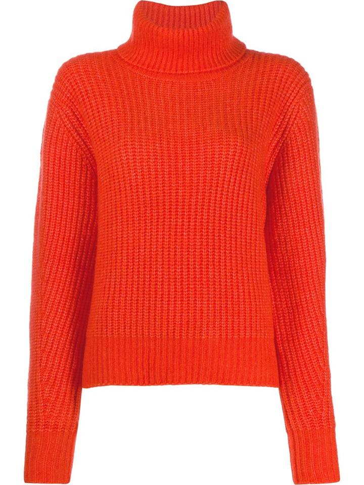 Essentiel Antwerp Toper Chunky Weave Jumper - Orange