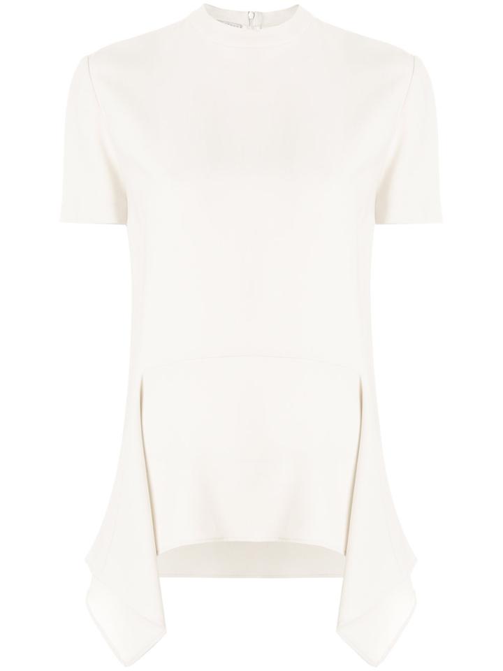 Stella Mccartney High-low Hem Top - Nude & Neutrals