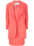 Chanel Pre-owned Cc Setup Suit Jacket Dress - Pink
