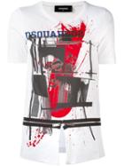 Dsquared2 Open Slit Zip T-shirt