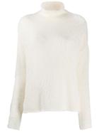 Transit Turtle-neck Fitted Sweater - White