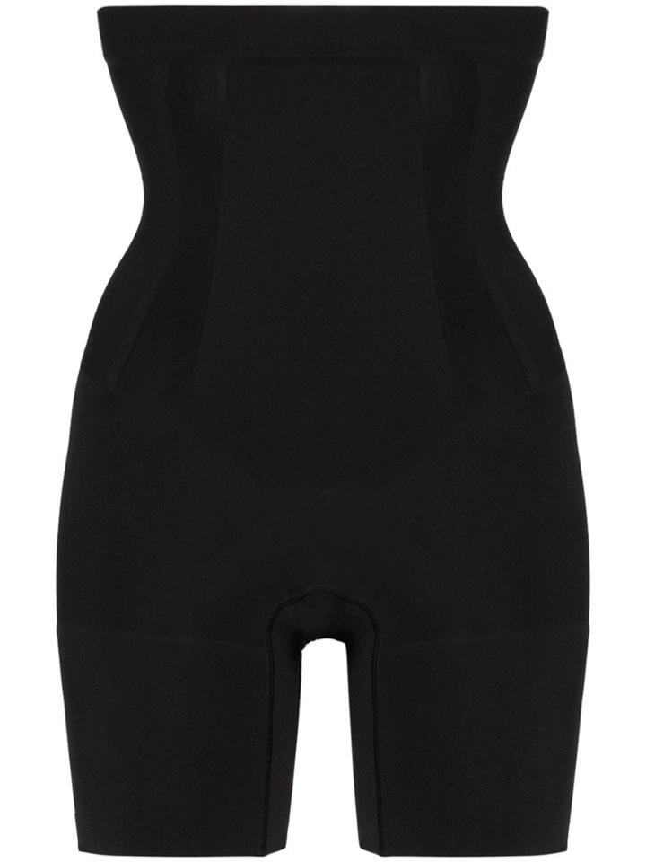 Spanx Oncore High-waisted Mid-thigh Shorts - Black