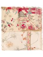 Pierre-louis Mascia Floral Embroidered Scarf - Neutrals