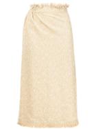 Nehera - 'sara' Fringed Skirt - Women - Cotton/nylon/polyurethane - 38, Brown, Cotton/nylon/polyurethane