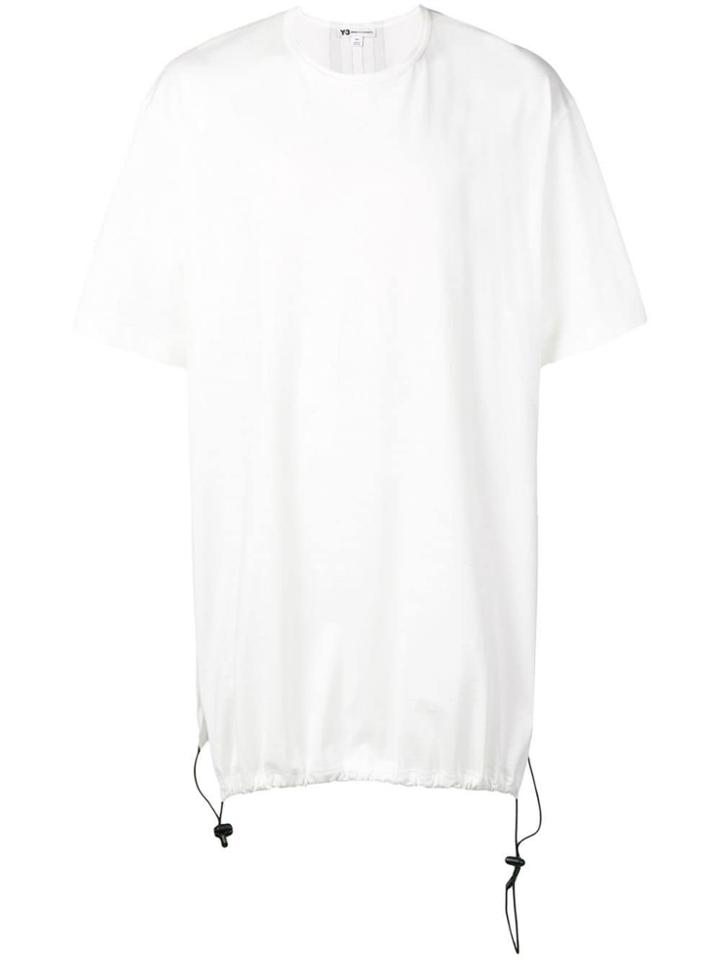 Y-3 Oversized Drawstring T-shirt - White