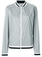 Maison Kitsuné Raglan Sleeve Baseball Jacket - Grey