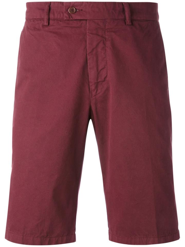 Aspesi - Classic Fitted Shorts - Men - Cotton - 50, Red, Cotton