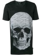 Philipp Plein Black Skull Print T-shirt