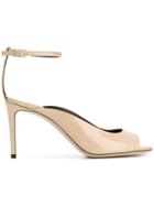 Grey Mer Slingback Open Toe Sandals - Nude & Neutrals