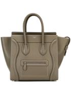 Céline Large Tote Bag, Women's, Brown, Calf Leather