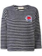 Maison Kitsuné Striped Jumper, Women's, Size: Medium, Blue, Cotton