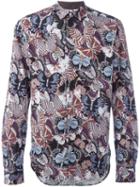 Valentino Butterfly Print Shirt, Men's, Size: 42, Cotton