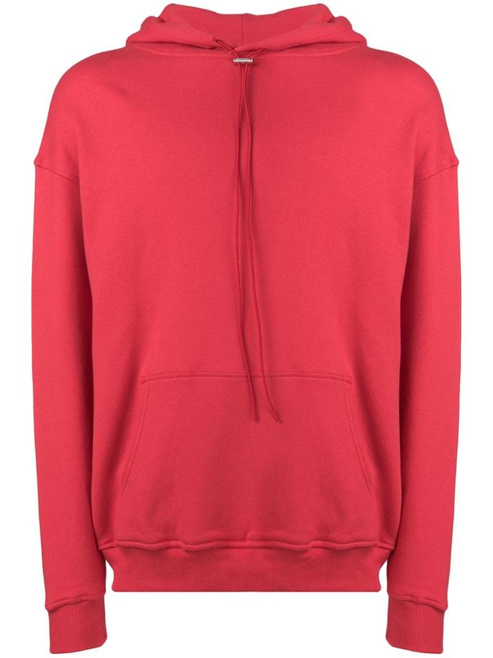 Represent Drawstring Neck Hoodie - Red