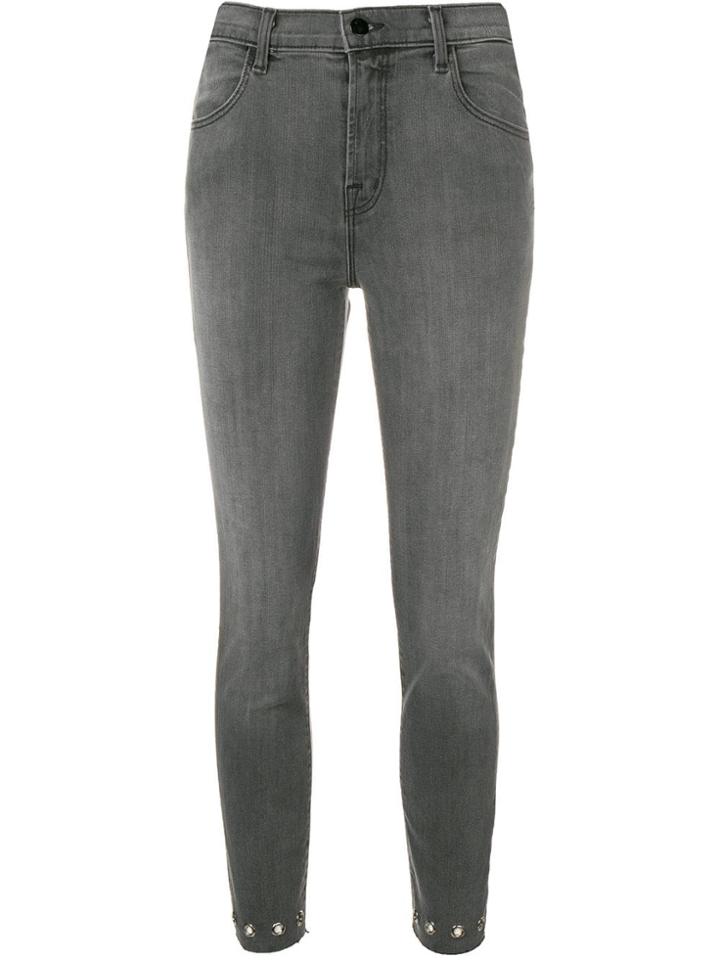 J Brand Alana Cropped Jeans - Grey
