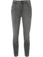 J Brand Alana Cropped Jeans - Grey