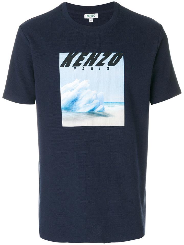 Kenzo - Tropical Ice T-shirt - Men - Cotton - Xl, Blue, Cotton