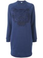 Kenzo 'tiger' Sweatshirt Dress, Women's, Size: Xs, Blue, Cotton