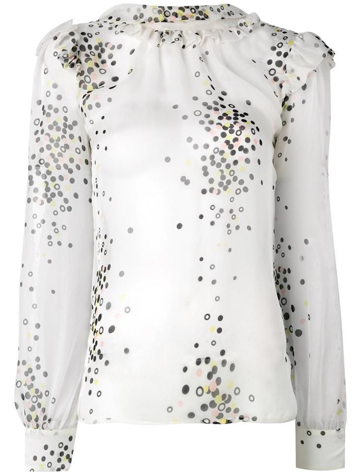 Marco Bologna Confetti Print Blouse - White