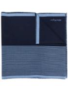 Salvatore Ferragamo Striped Scarfs - Blue