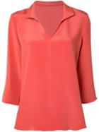 Peter Cohen Silk Blouse, Women's, Size: Medium, Yellow/orange, Silk