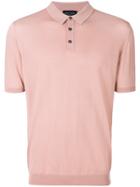 Roberto Collina Buttoned Polo Shirt - Pink & Purple