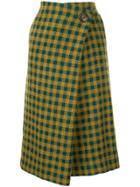 Sea Checked Cropped Trousers - Green