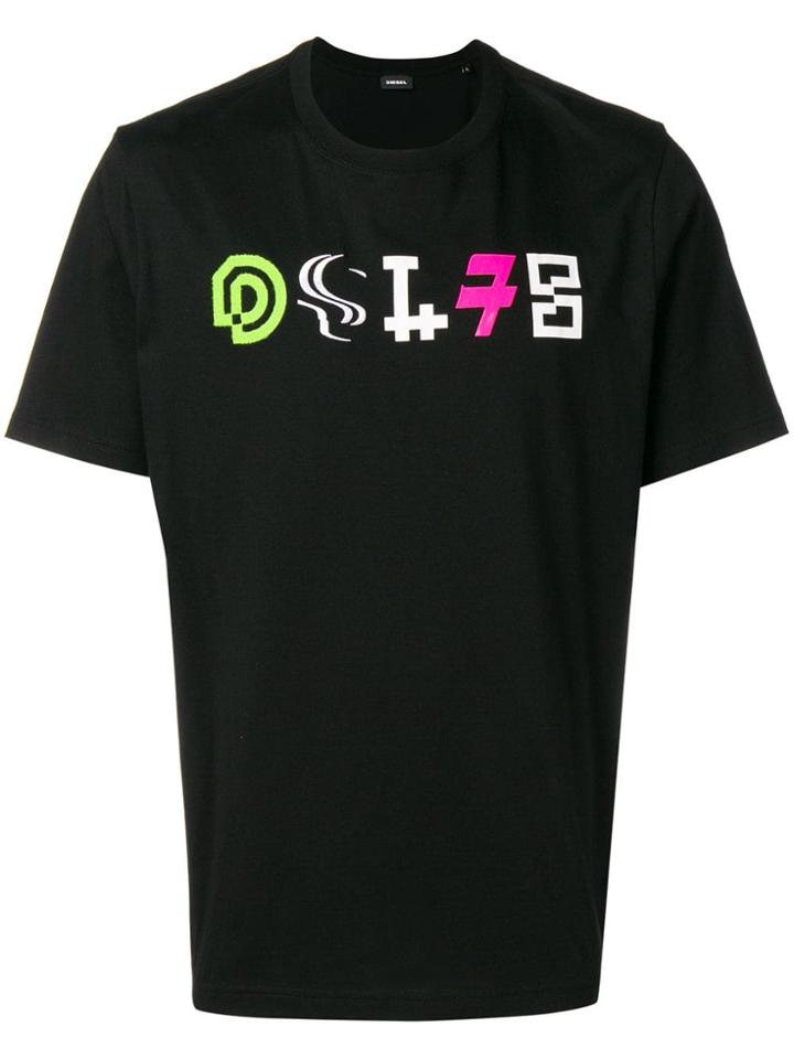 Diesel Dsl78 Printed T-shirt - Black