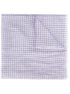 Brioni Fringed Brioni Scarf, Pink/purple, Silk/linen/flax