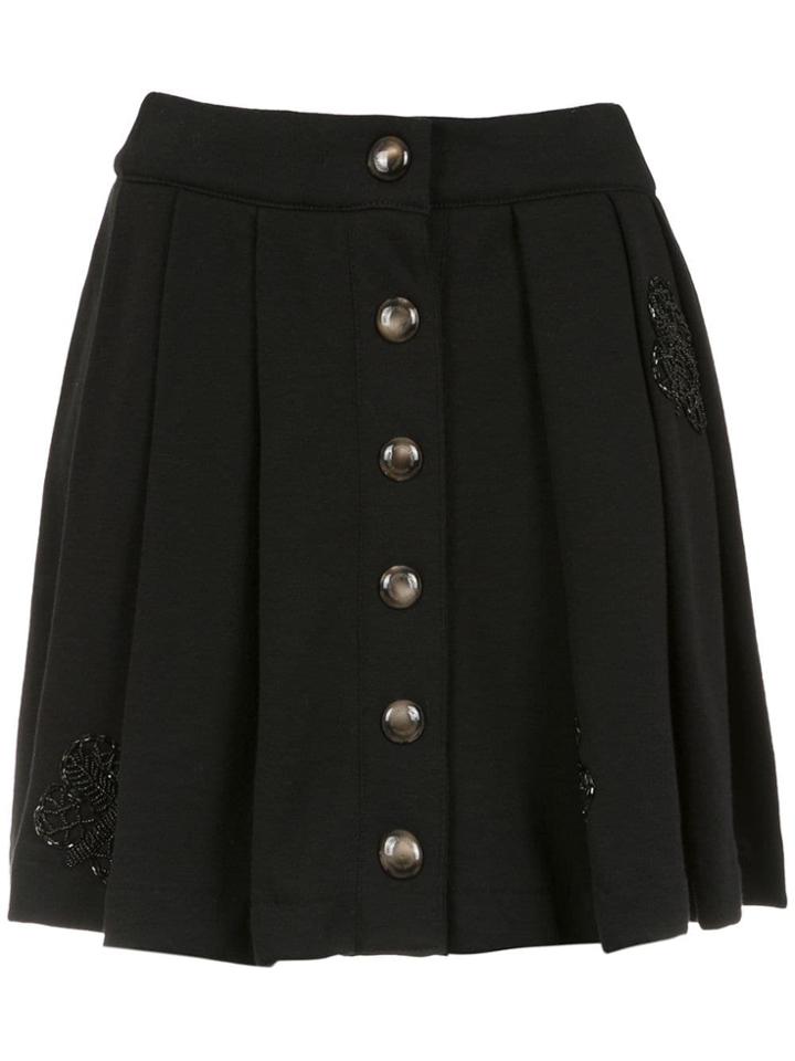 Andrea Bogosian Pleated Sweatskirt - Black