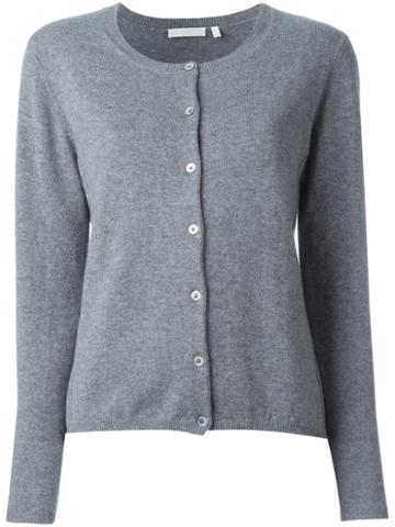 The Mercer N.y. Classic Cardigan, Women's, Size: 42, Grey, Cashmere