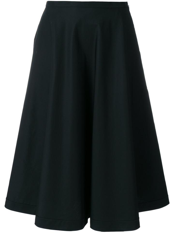 Aspesi Poplin Midi Skater Skirt - Black