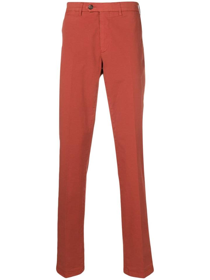 Canali Classic Chinos - Red