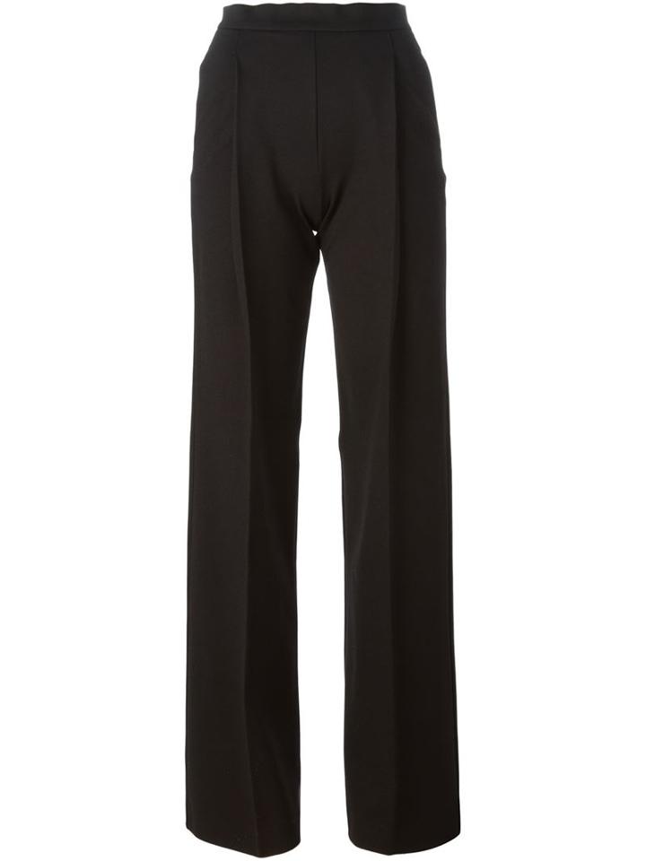 Dsquared2 Wide Leg Trousers, Women's, Size: L, Black, Elastodiene/polyamide/viscose