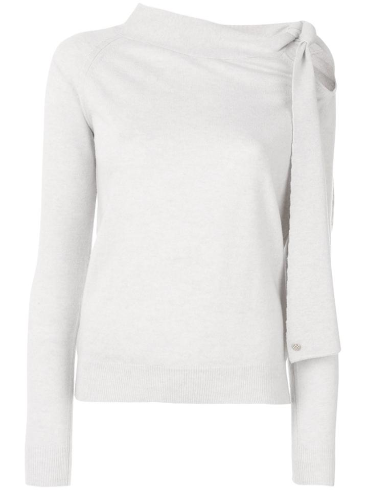 Ermanno Scervino Tie Knot Detail Jumper - Nude & Neutrals