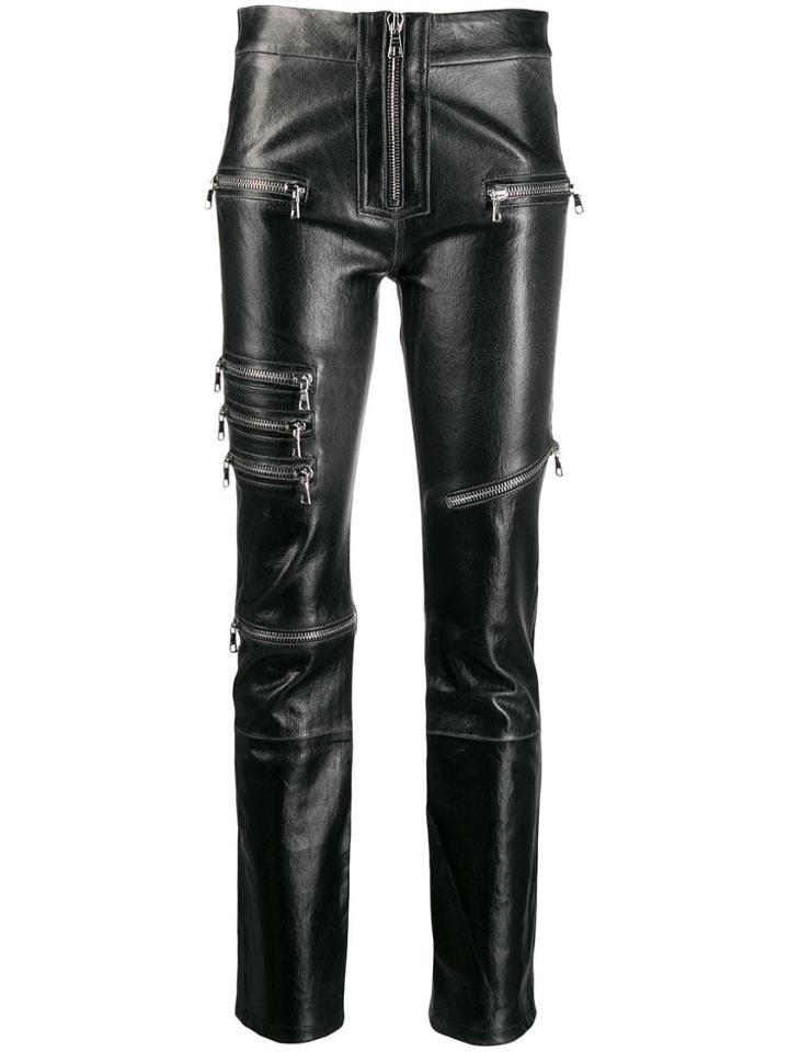 Unravel Project Zipped Skinny Trousers - Black