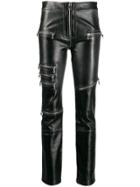Unravel Project Zipped Skinny Trousers - Black