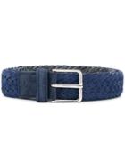 Canali Woven Belt - Blue