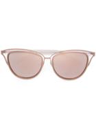 Monique Lhuillier - Cutout Sunglasses - Women - Acrylic - One Size, Grey, Acrylic