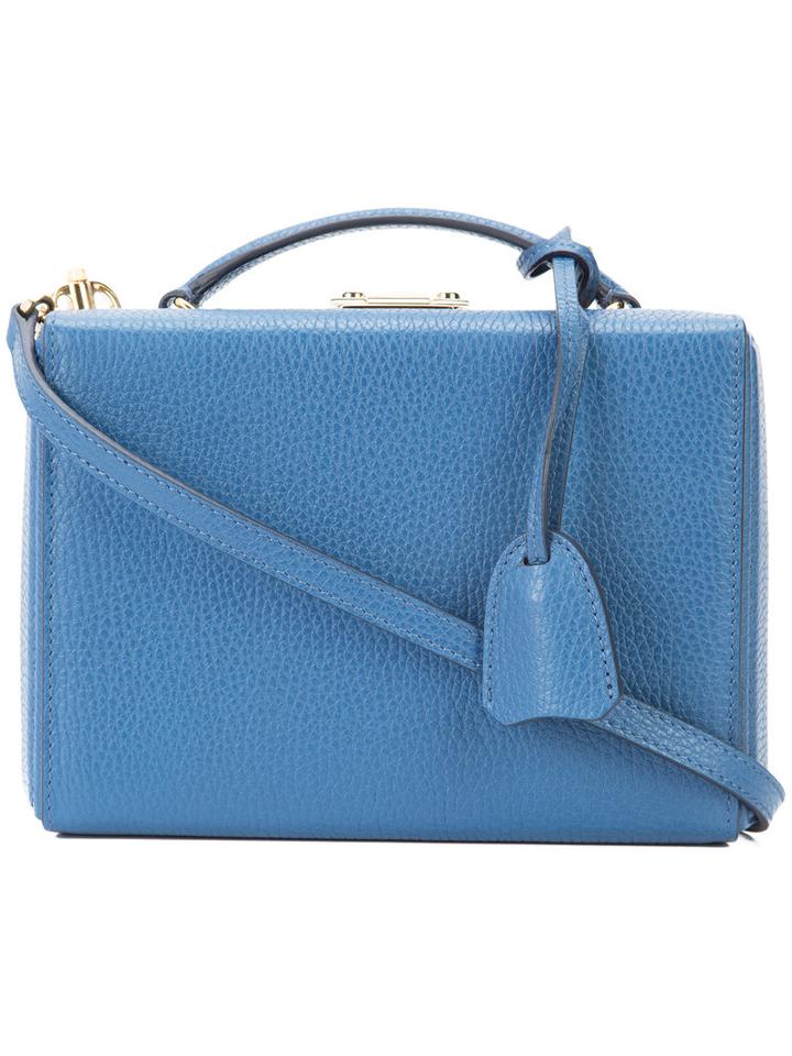 Mark Cross - Small Grace Box Bag - Women - Leather - One Size, Blue, Leather