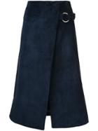 Adam Lippes Flared Midi Skirt - Blue