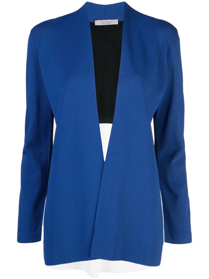 D.exterior Colour Block Blazer - Blue