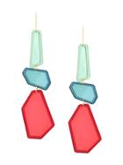 Isabel Marant Fragment Drop Earrings - Red