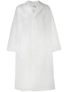 Deconstructed Rain Mac - Men - Polyurethane - Xs, Nude/neutrals, Polyurethane, Off-white