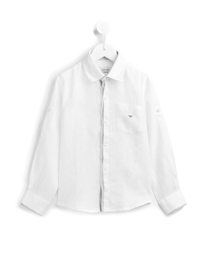Armani Junior Contrast Trim Shirt