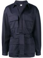 E. Tautz Belted Cargo Jacket - Blue