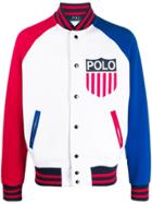 Polo Ralph Lauren Panelled Bomber Jacket - White