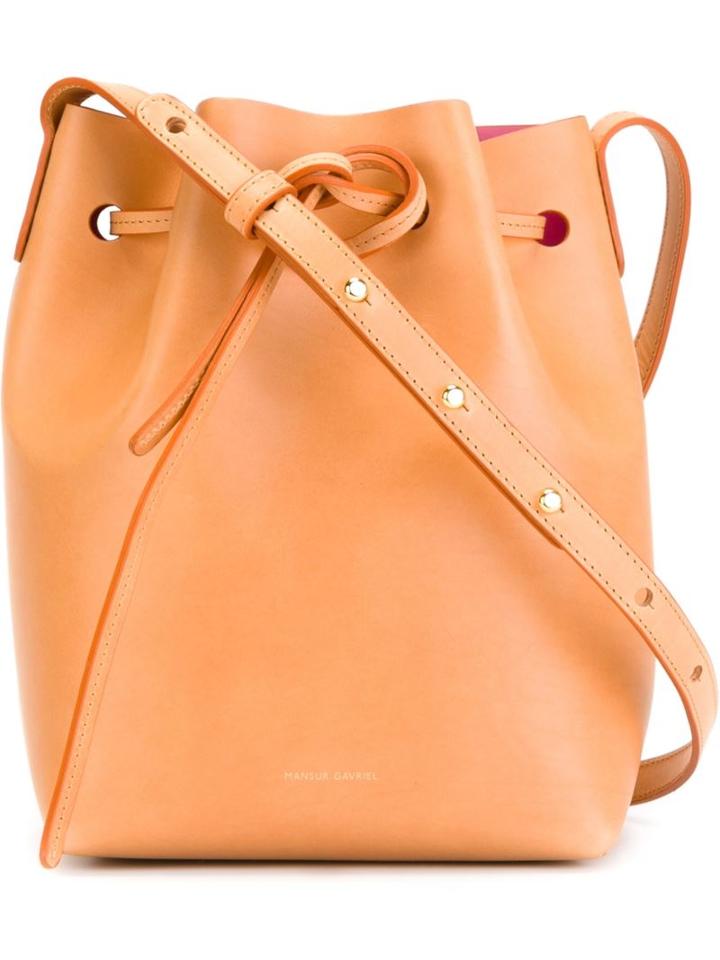 Mansur Gavriel Mini Bucket Bag, Women's, Nude/neutrals